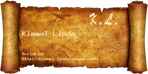 Kimmel Linda névjegykártya